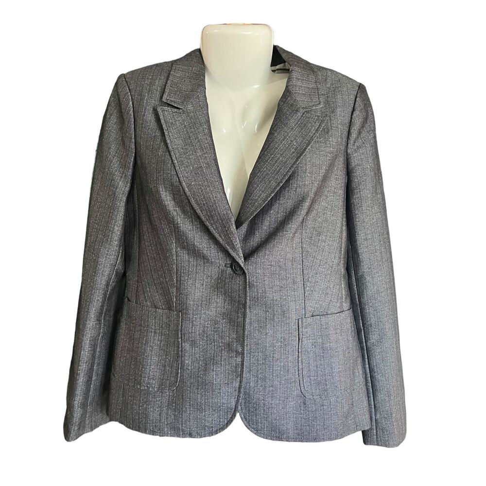 The Limited Collection Women's Dark Gray 1- Button Blazer/Suit Jacket | Size M
